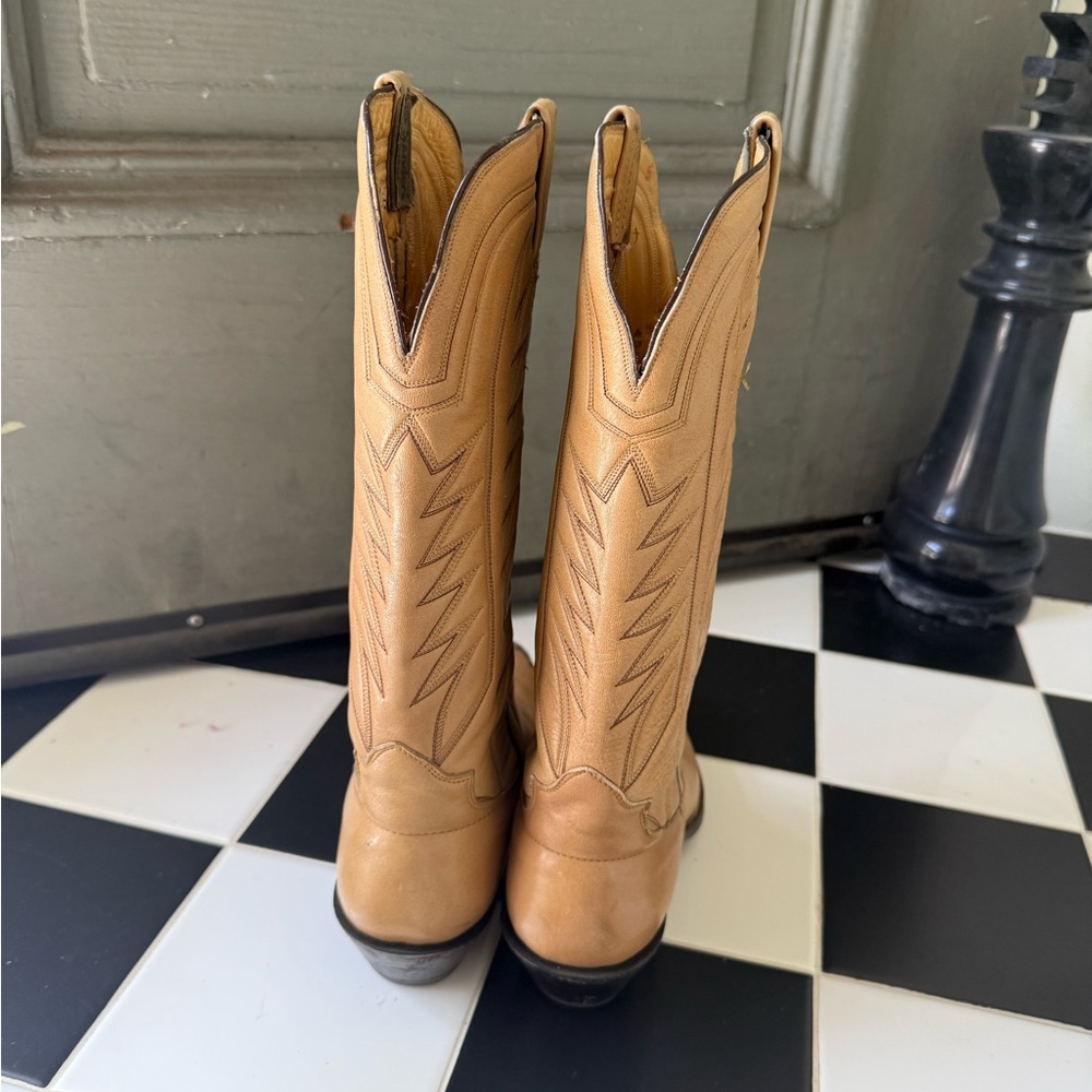 The Sanders VTG NOS Wingtip Cowboy Boots - Womens 8 B - Picture 3 of 6